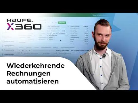 Vorschaubild zum Video: Wiederkehrende Buchungen in Haufe X360: einfach optimiert