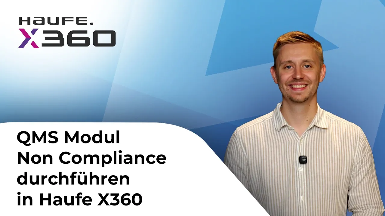 Vorschaubild zum Video: Haufe X360 QMS: Non-Compliance einfach erklärt
