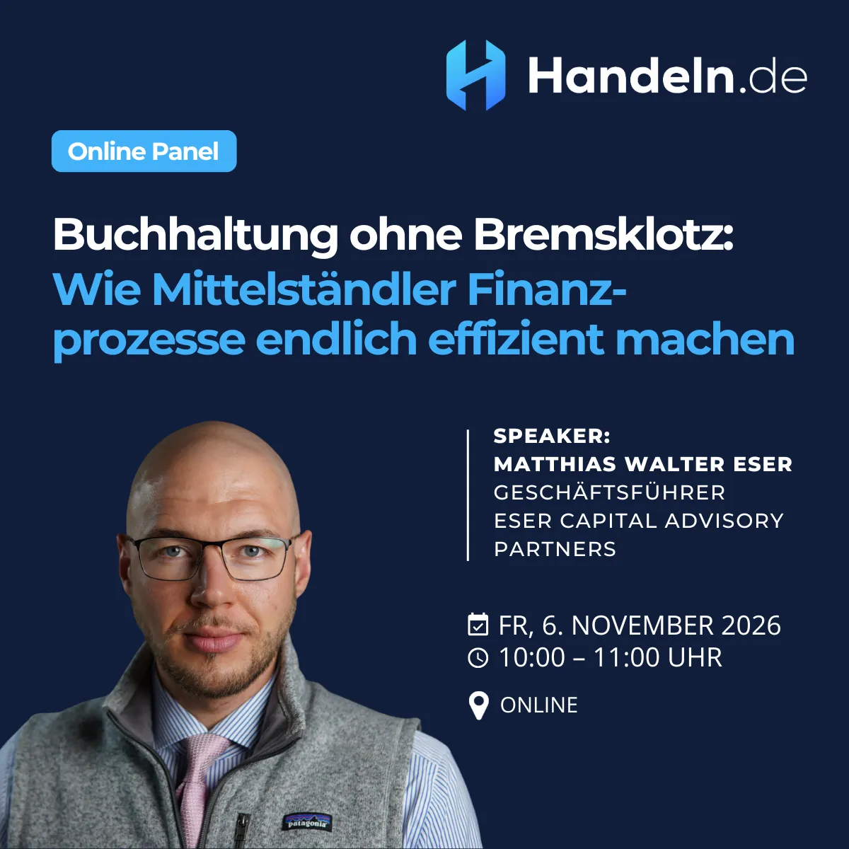 Online Panel: Buchhaltung ohne Bremsklotz: Wie Mittelständler Finanzprozesse endlich effizient machen
